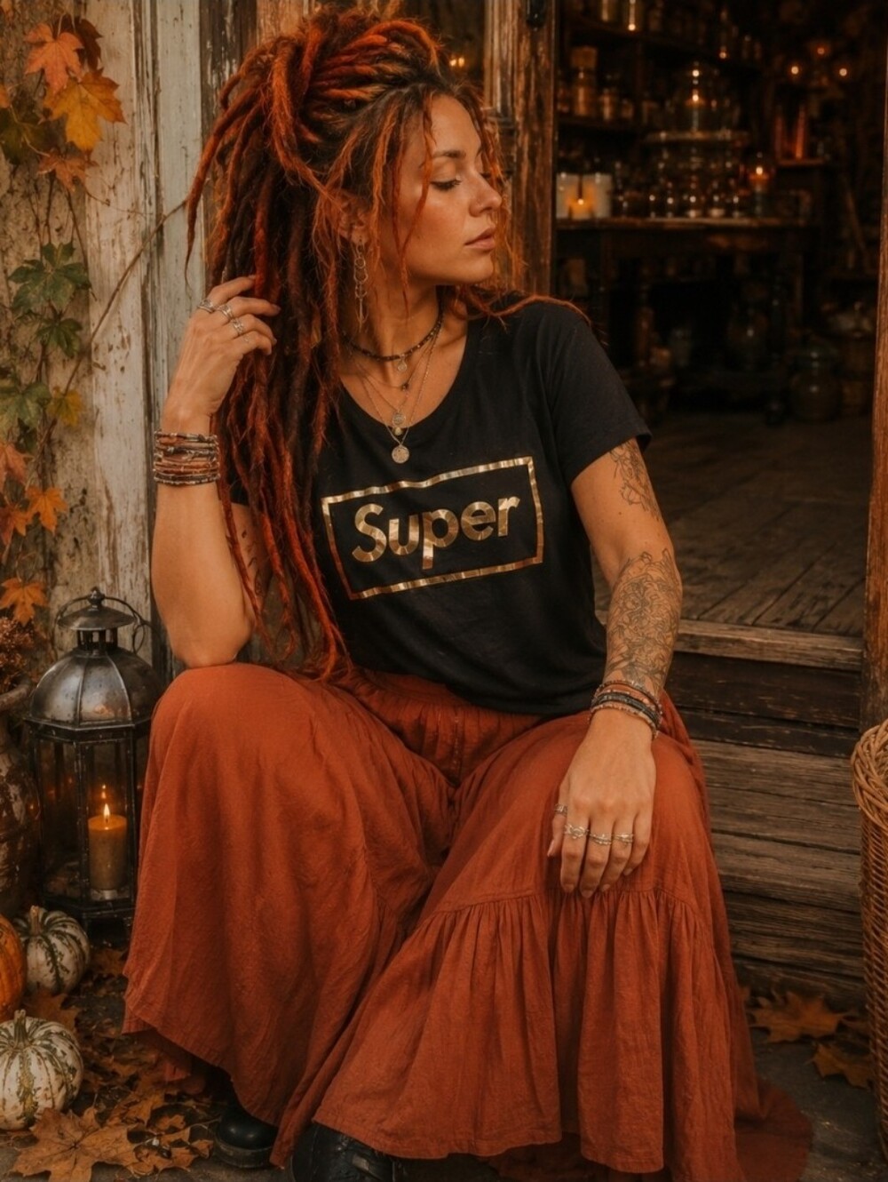 4/$15 Love J L Black “Super” Graphic Micro Baby Tee Y2K